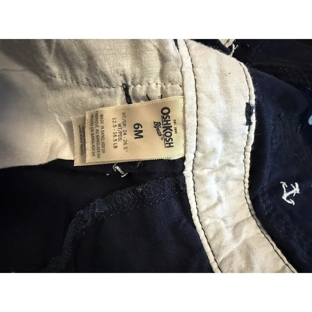 2 Vtg Osh Kosh‎ B'gosh Vestbak Corduroy Overalls Red Baby 3M Navy Sailboat 6M